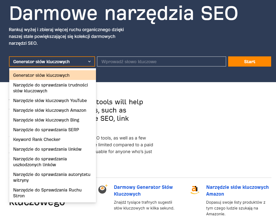 Narzędzie do SEO Ahrefs do planowania strategii.