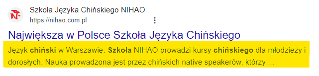 meta description